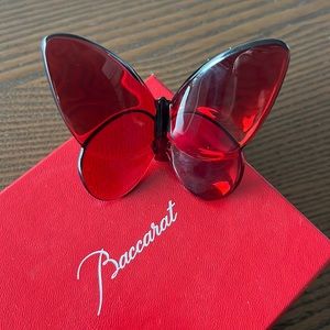 Baccarat Lucky Butterfly - papillon in red
